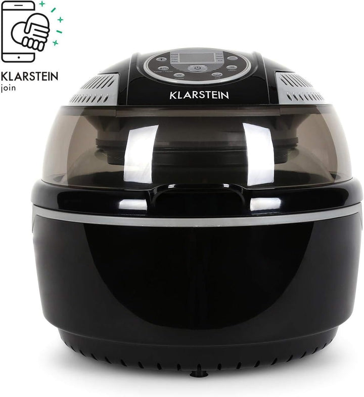 Klarstein VitAir Heissluftfritteuse Fritteuse, 1400 Watt, fett-frei Frittieren + Backen + Grillen +