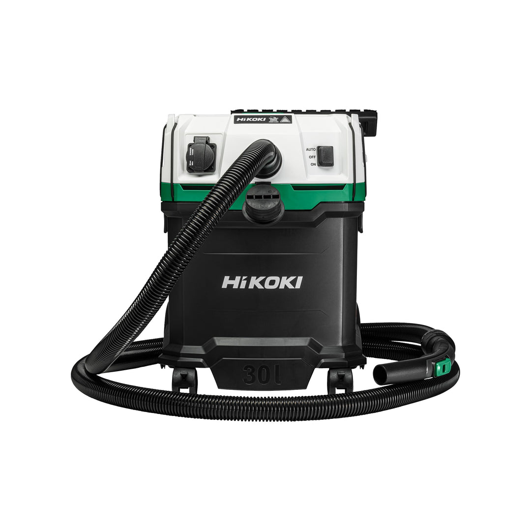 Hikoki Nass- und Trockensauger - 1200 W, 30 L, H-Klasse, Kompakt und Leicht, Manuelle Filterreinigun