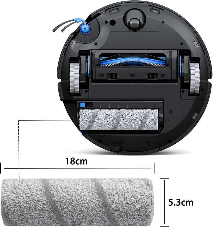 4 Stück Waschbare Mopp Walze aus hochdichtem Nylon Mopp Reinigungswalze 2.0 für DEEBOT X9 PRO Omni/X