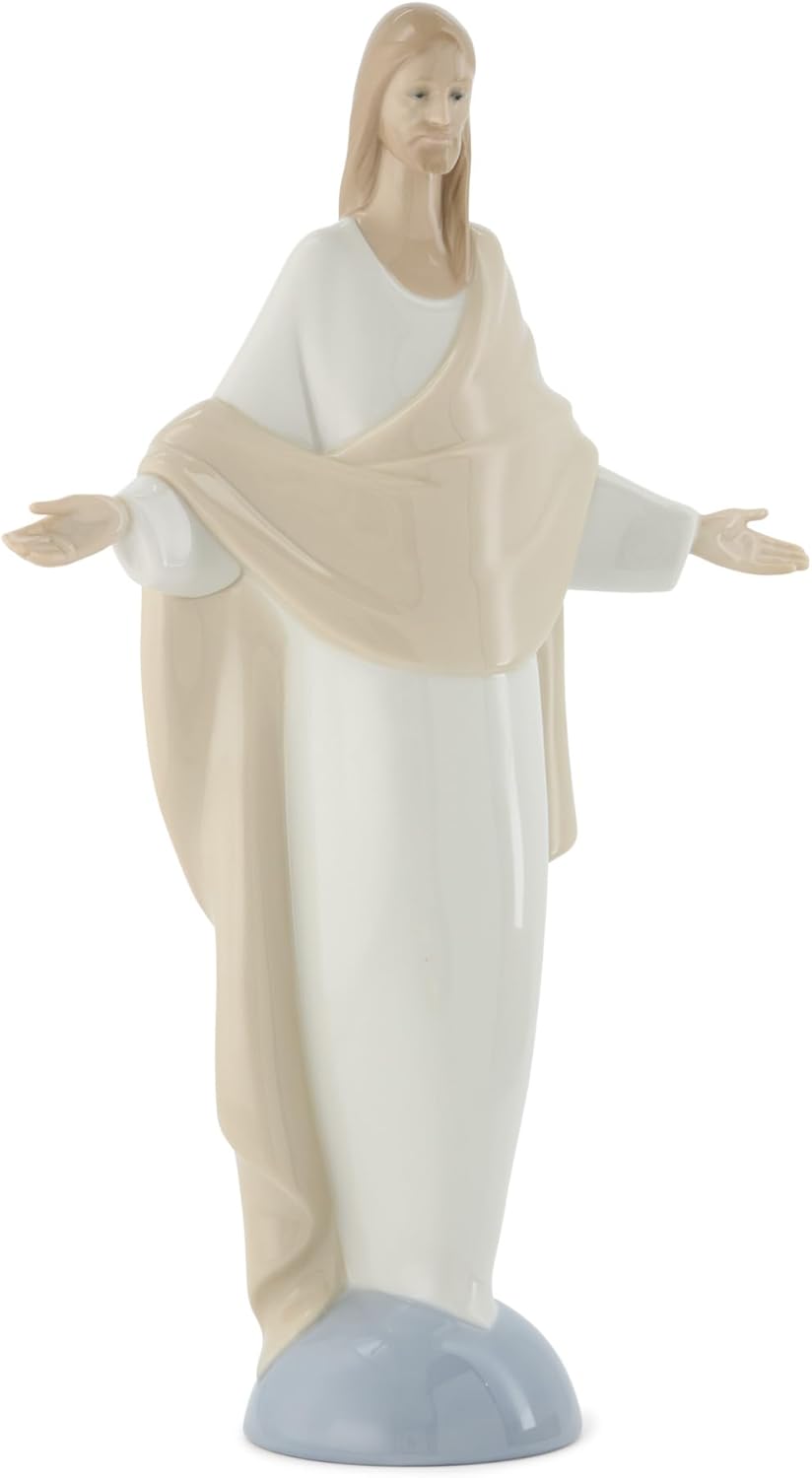 NAO Porzellanfigur Jesus Christus 30x18 cm Weiss, 30x18 cm Weiss