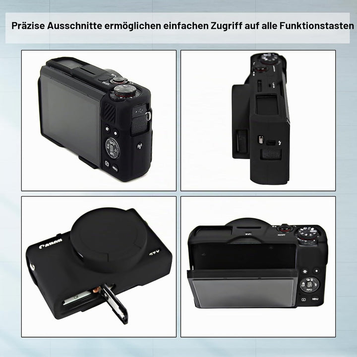 Easy Hood PowerShot G7 X III Kameratasche, Verbessert Silikon hülle für Canon Mark III Digitalkamera