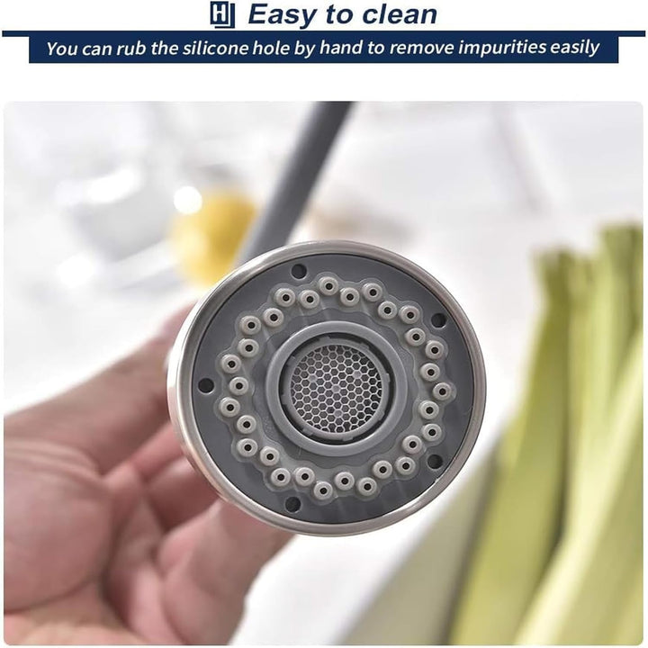 ZJWLPTJ01FX Wasserhahn Spray Kopf, Küchenarmatur, Bad Spültischarmatur (Silber, 1/2", Gebürstet)