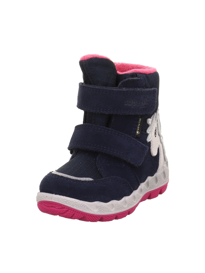 Superfit Mädchen Icebird Warm Gefütterte Gore-tex Schneestiefel 20 EU Schmal Blau Pink 8020, 20 EU S