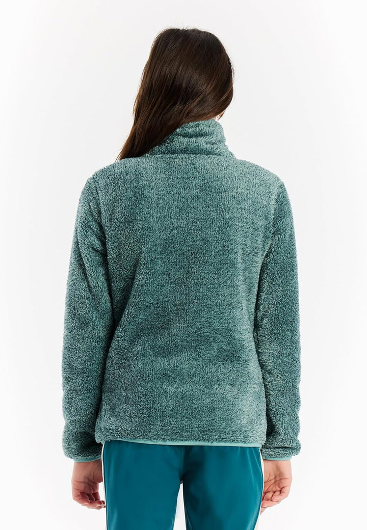 Protest Mädchen Oberteil Mit Durchgehendem Reissverschluss Riri JR 128 Glacial Blue, 128 Glacial Blu