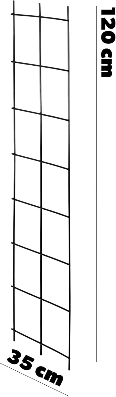 KADAX Rankgitter, Rankhilfe aus Stahl, Wandgitter für Pflanzen, Garten, Balkon, Terrasse, Drahtgitte