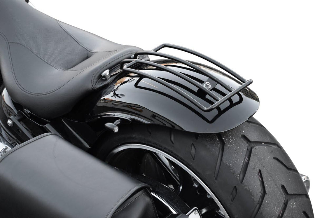 Gepäckträger schwarz kompatibel mit Harley Davidson HD Softail (2007-2017) & HD Cruiser (2018-)