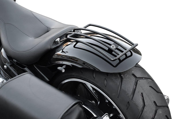 Gepäckträger schwarz kompatibel mit Harley Davidson HD Softail (2007-2017) & HD Cruiser (2018-)