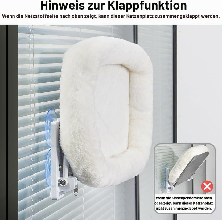 Katzen fensterliege-Faltbare Fenster hängematte für Katzen-Katze fensterbett,52cm Fenster hängematte