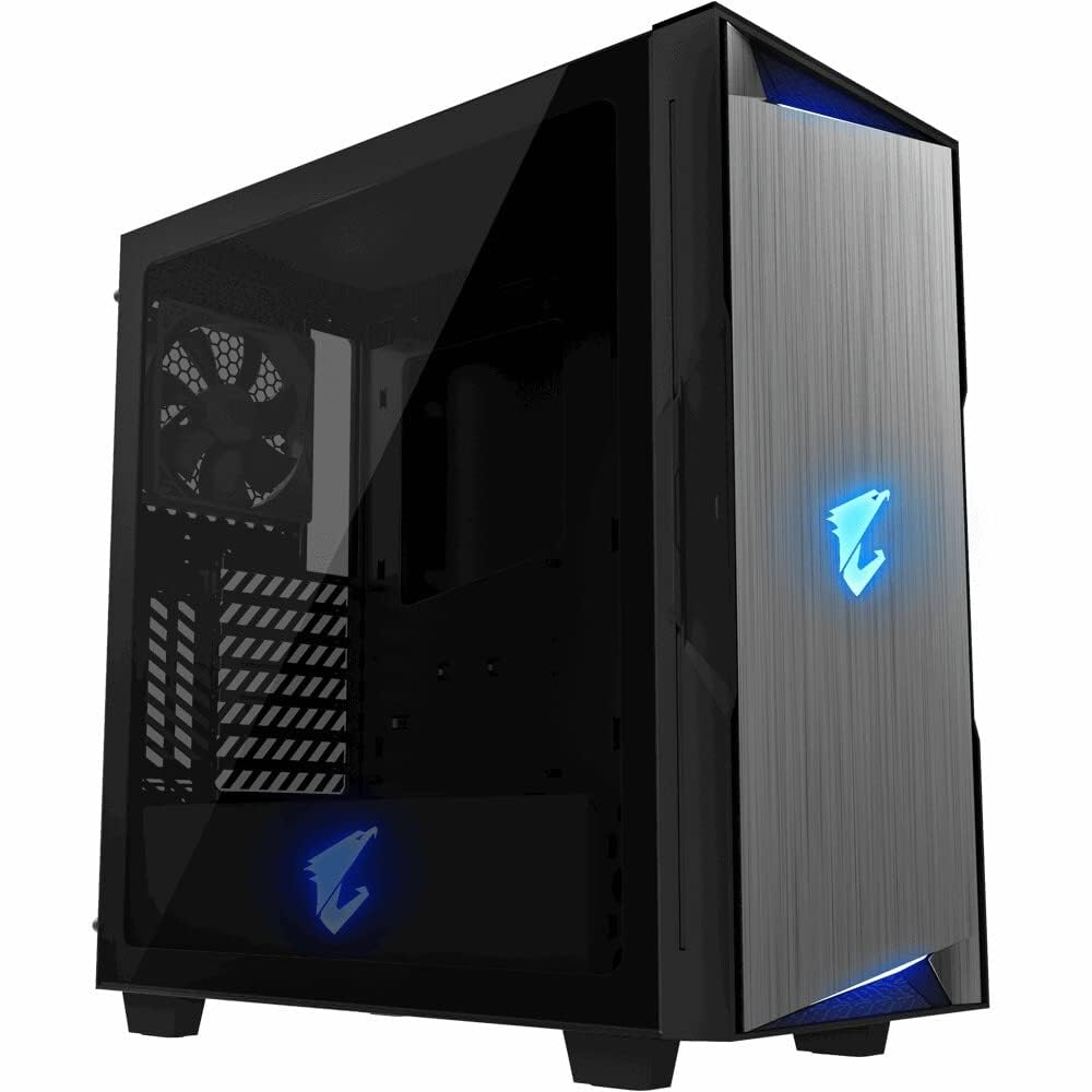 Gigabyte Case|GIGABYTE|AORUS C300 Glass|MidiTower|Not Included|ATX|MicroATX|MiniITX|Colour Black|GB-