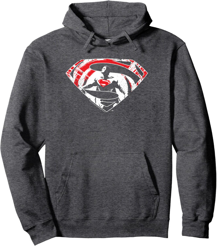 Batman v Superman Super Splatter Logo Pullover Hoodie