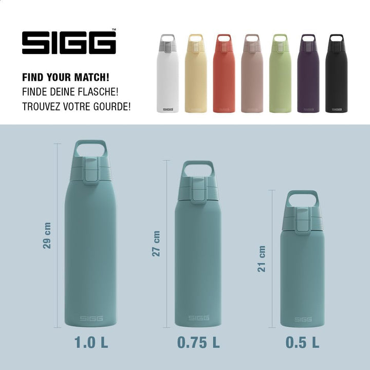 Sigg - Isolierte Trinkflasche - Thermosflasche Shield Therm One - Kohlensäurehaltige Getränke - Ausl