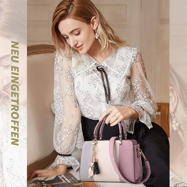 NICOLE &amp; DORIS Damen Handtaschen Quasten Taschen Reissverschluss Schultertaschen Einkaufstasche Umhä