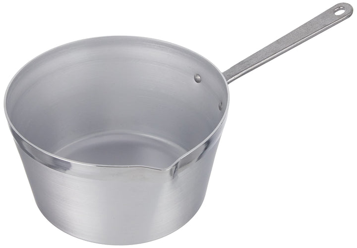 Pentole Agnelli Topf, konische Form, mit Schnabel, BLTF-Aluminium, Griff aus Edelstahl, silberfarben