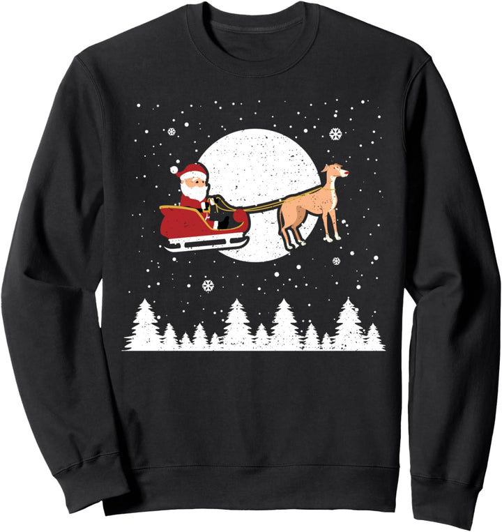 Weihnachten: Greyhound Reindeer - Hunde Sprüche Sweatshirt