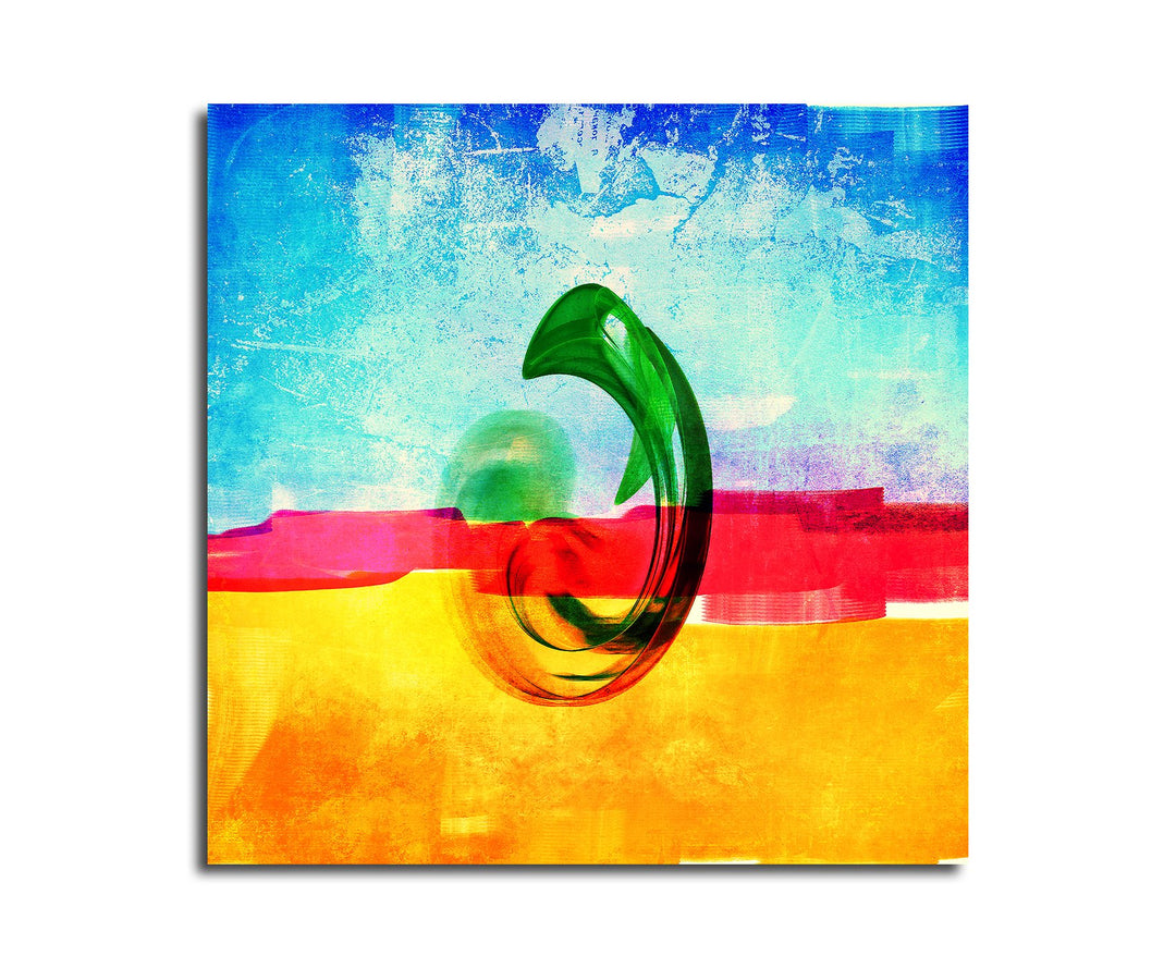 Paul Sinus Art Modernes Wandbild Abstrakt036_60x60cm Abstrakte Kunst Kunstdruck auf Leinwand Zeitlos