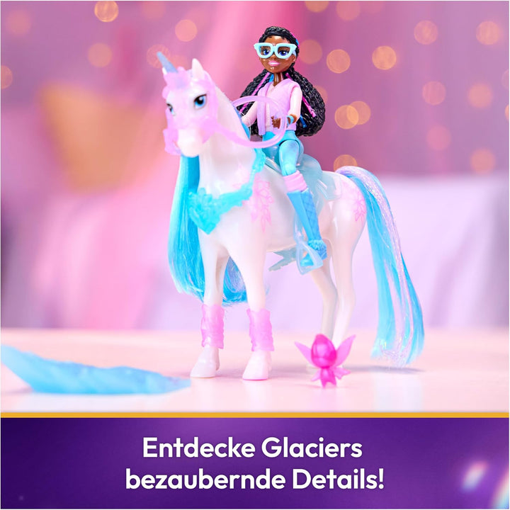 Unicorn Academy - Glacier’s Gemstone-Abenteuer mit Layla, ca. 12 cm Originalfiguren zur Netflix Seri