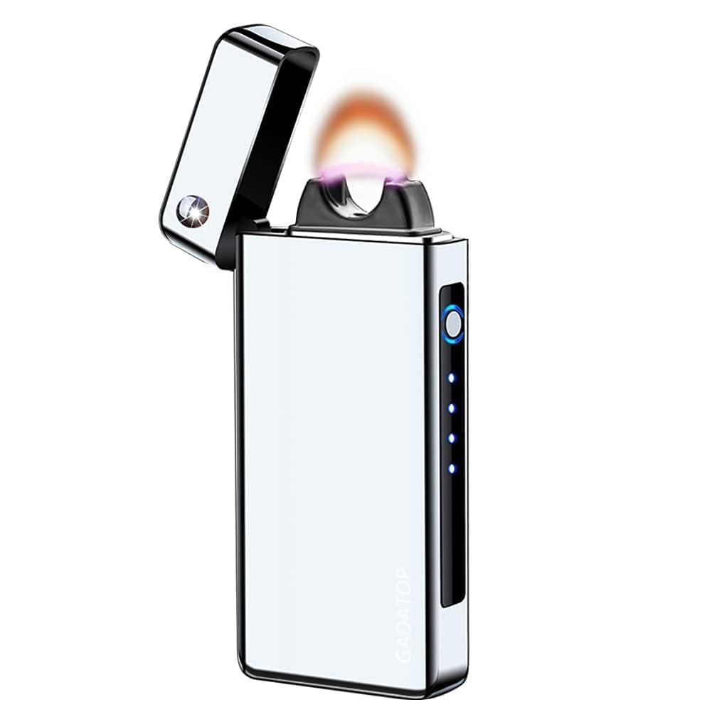 GADATOP Arc Plasma Flamme Feuerzeug USB wiederaufladbares, winddichtes elektrisches Feuerzeug für Ke