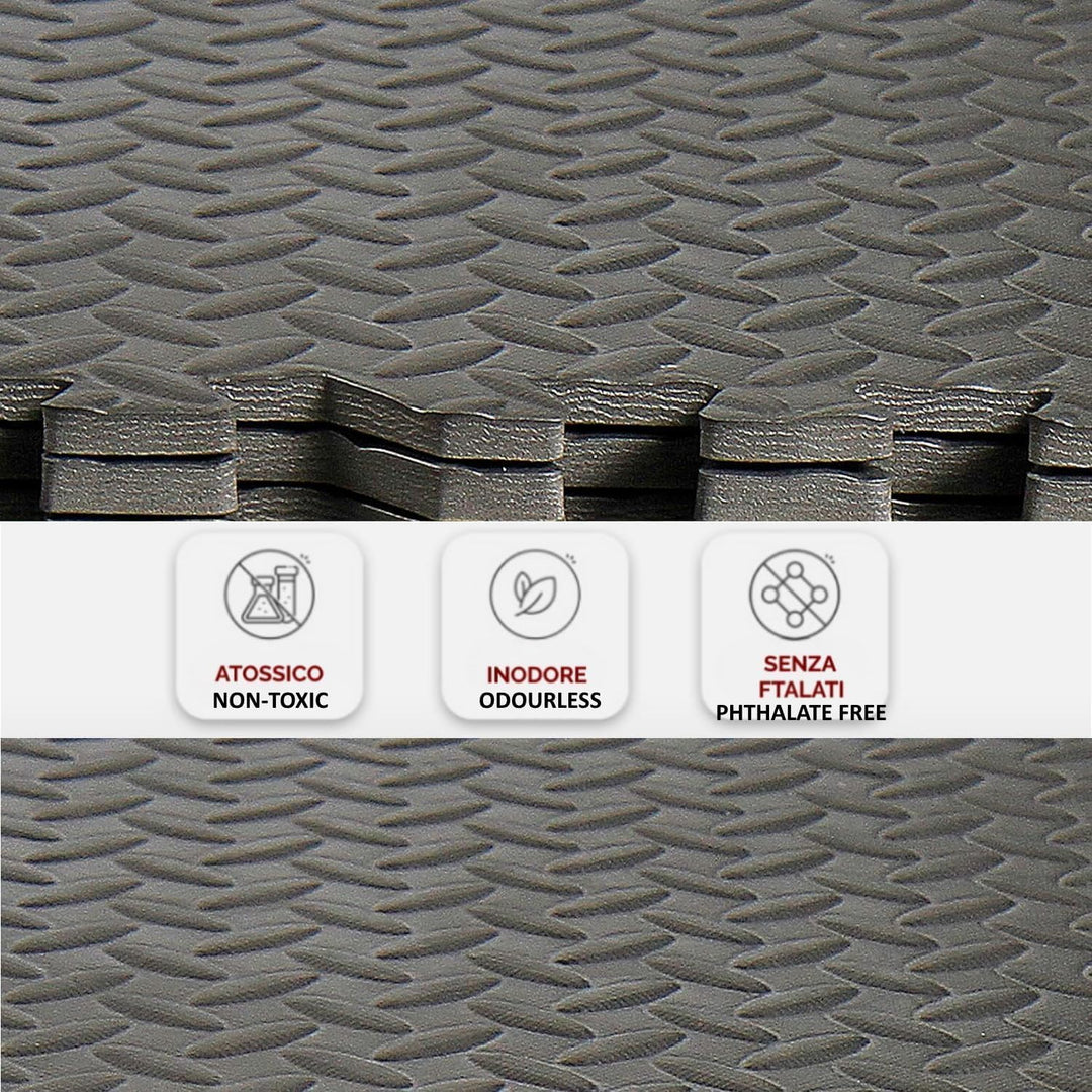 Tatami Puzzle Fitnessmatte für Fitnessstudios, Schutzmatte für den Boden, 16 Stück, 30 x 30 x 1,2 cm