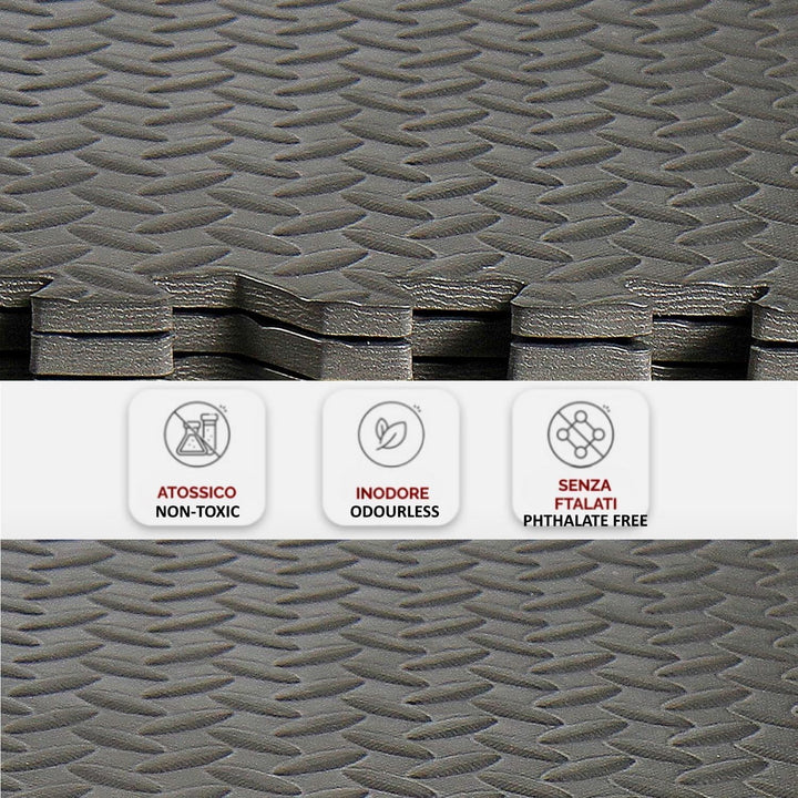 Tatami Puzzle Fitnessmatte für Fitnessstudios, Schutzmatte für den Boden, 16 Stück, 30 x 30 x 1,2 cm