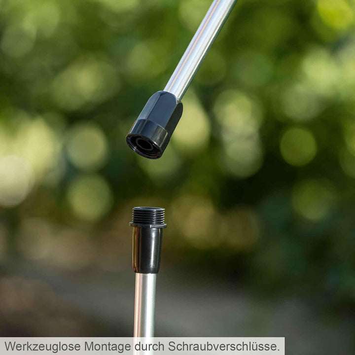 Scheppach Regenfasspumpe RBP350 Wasserpumpe Tauchpumpe mit Schnellkupplung & Absperrhahn | Fördermen