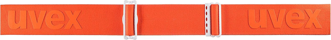 Uvex Unisex Downhill 2000 Cv Skibrille (1er Pack) Einheitsgrösse white mat/orange-green, Einheitsgrö