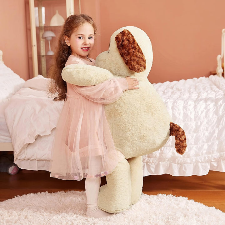 IKASA Gross Hund Kuscheltier Riesen Stofftier,78cm Welpe Gross Plüschtier Riesige Plüsch Spielzeug F