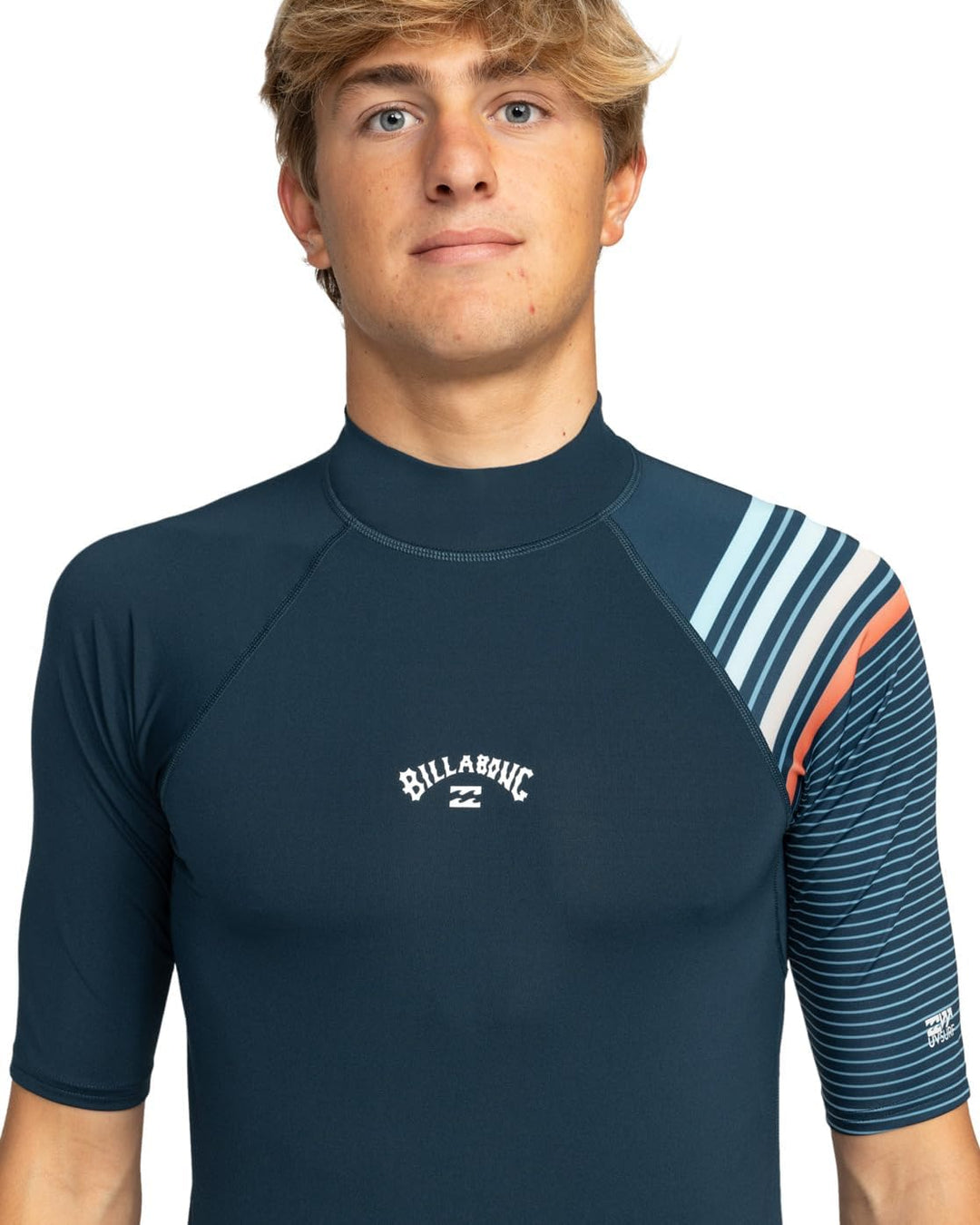 Billabong Herren Contrast Ss Printed Rashguard (1er Pack) M Navy, M Navy