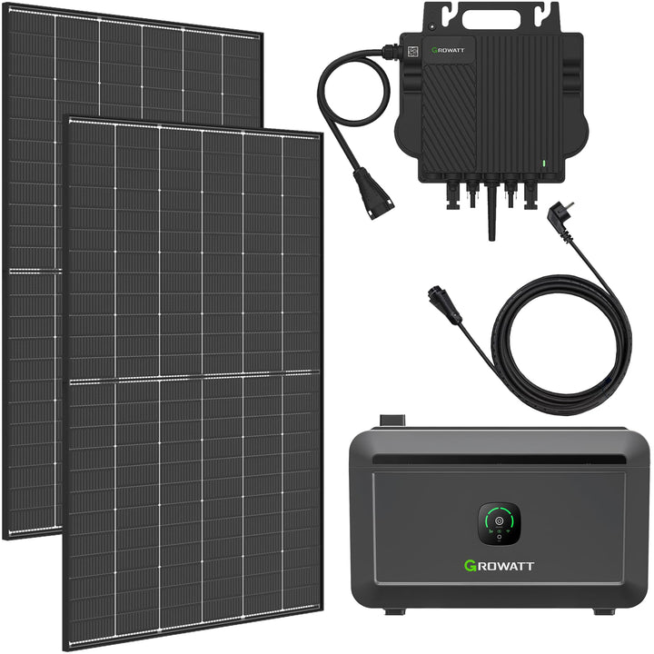 940Wp Balkonkraftwerk mit 2kWh Speicher NOAH 2000 und Trina Vertex S+ 470W Modulen - Speichererweite