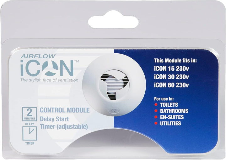 Airflow® iCON DTM Plug-in Timer & Delay Start Modul für iCON 15, iCON 30 & iCON 60 230V Abluftventil