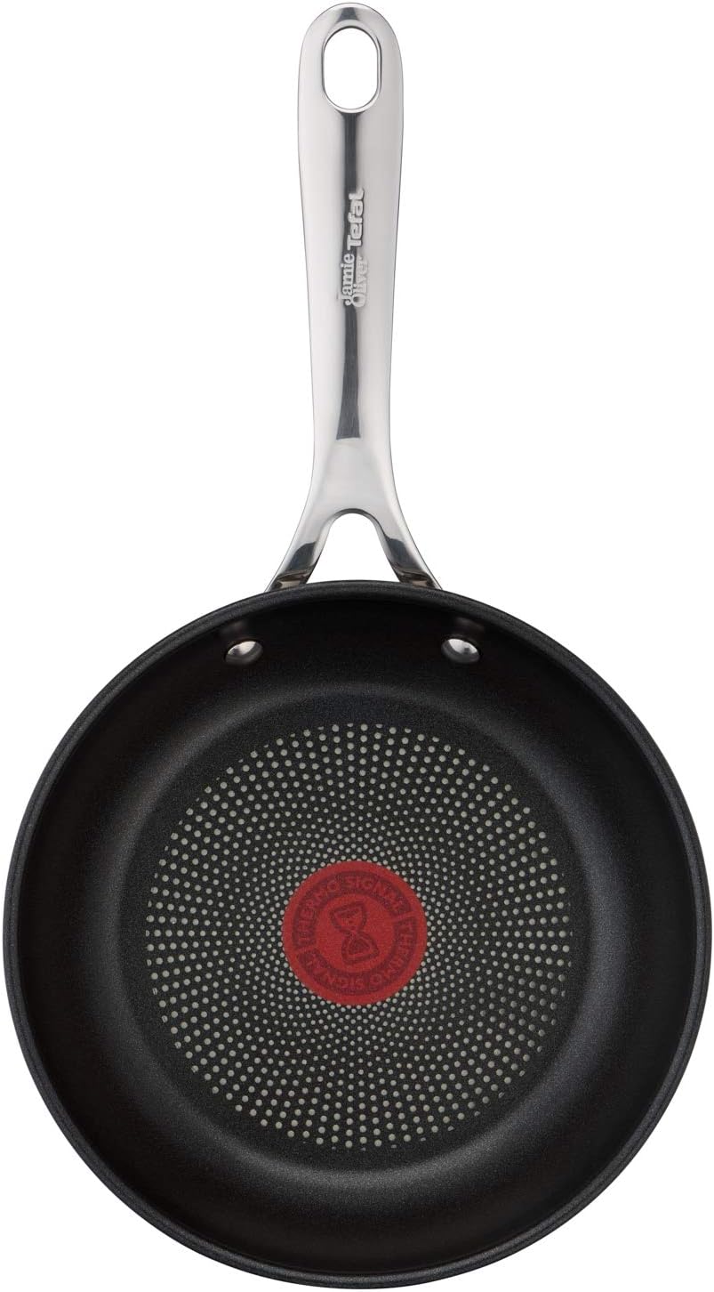 Tefal Jamie Oliver by Cook's Direct On Bratpfanne 20 cm & 20 cm Compatible Glass Lid Bundle mit 20 c