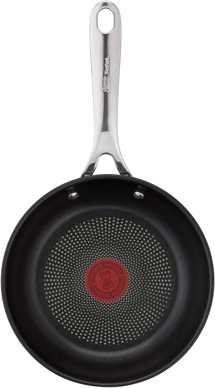 Tefal Jamie Oliver by Cook's Direct On Bratpfanne 20 cm & 20 cm Compatible Glass Lid Bundle mit 20 c