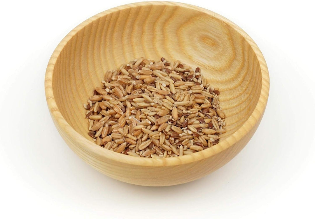 ESCHENFELDER Flockenquetsche Komplett-Set HOLZ (Holzschale, Deckel und Abdeckung) Holz-Tricher Kompl