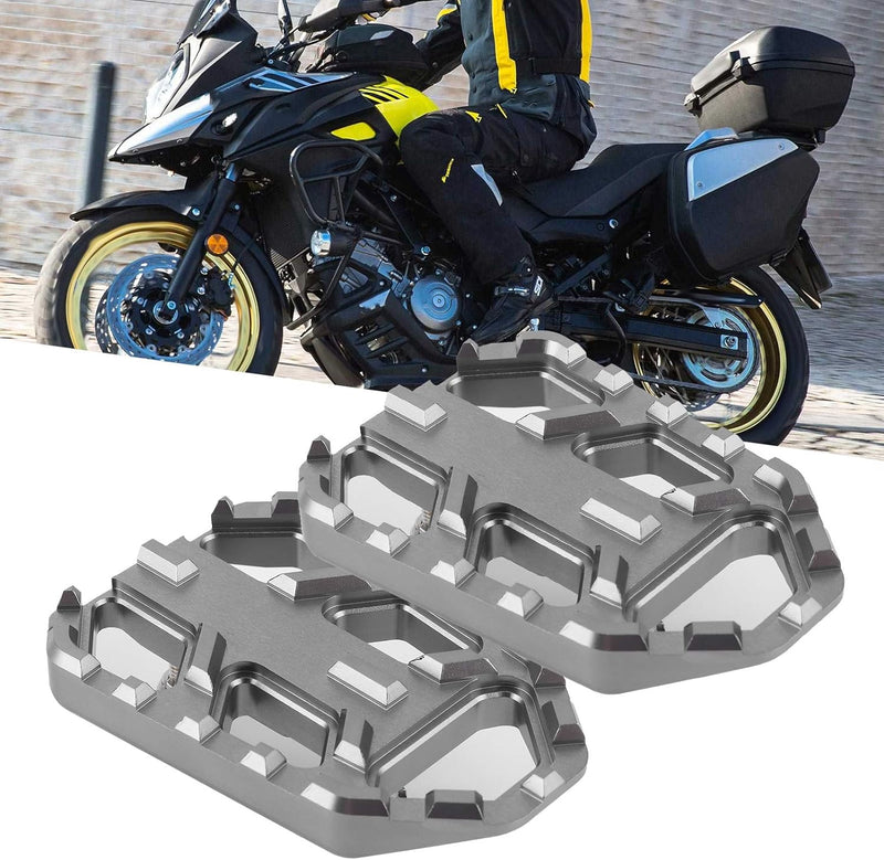 KIMISS Motorradpedal, 1 Paar Motorrad-Sicherheitsfussstütze CNC-Fussplatten aus Aluminiumlegierung P