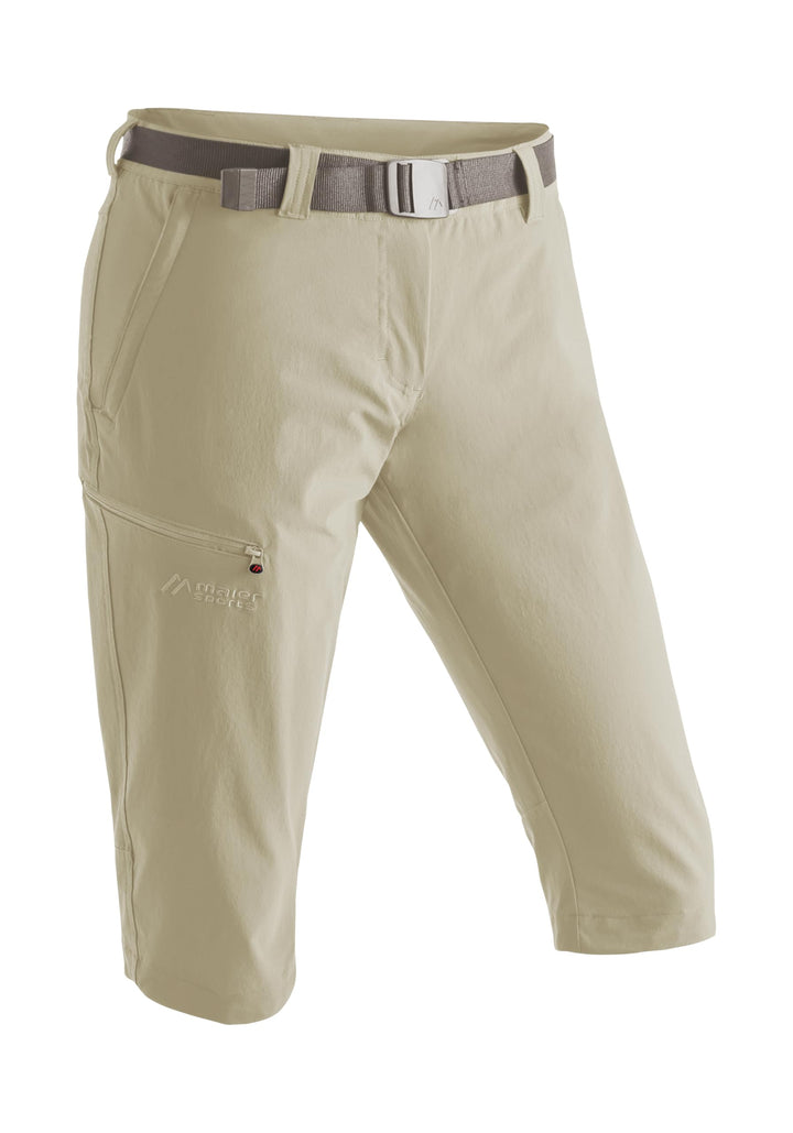 Maier Sports Damen Caprihose Inara Slim, 38 Brauner Reis