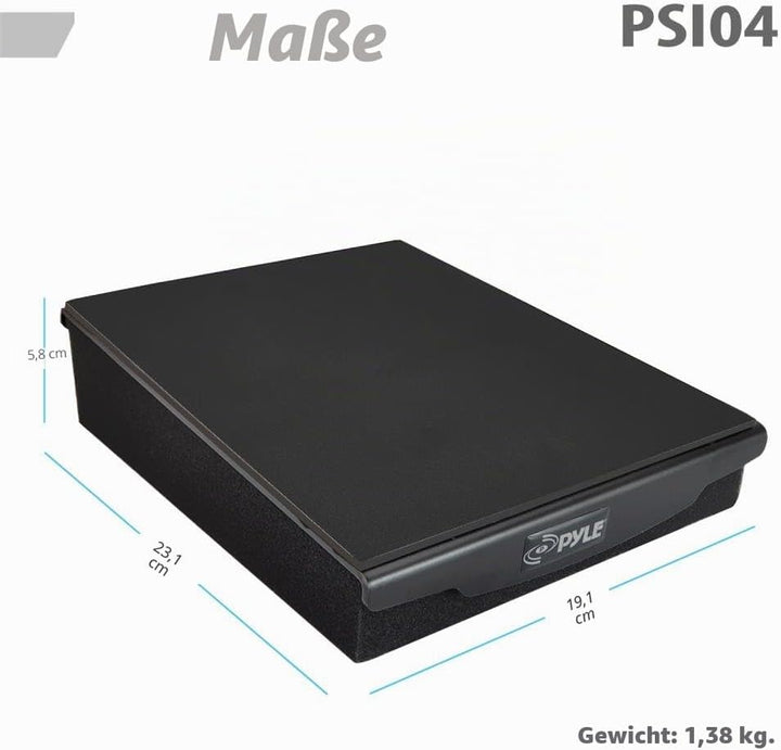pyle PSI04 Lautsprechersockel, akustisch, schalldämmend, Vibrationsisolierung, 19,1 x 23,1 cm (einze