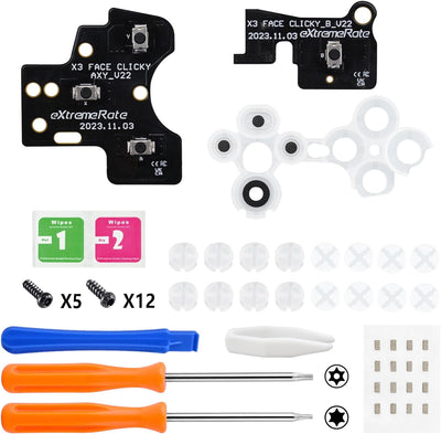 eXtremeRate ABXY Taktile Clicky V2 Kit für Xbox Series X/S & für Xbox One S/X Controller, DIY-Upgrad