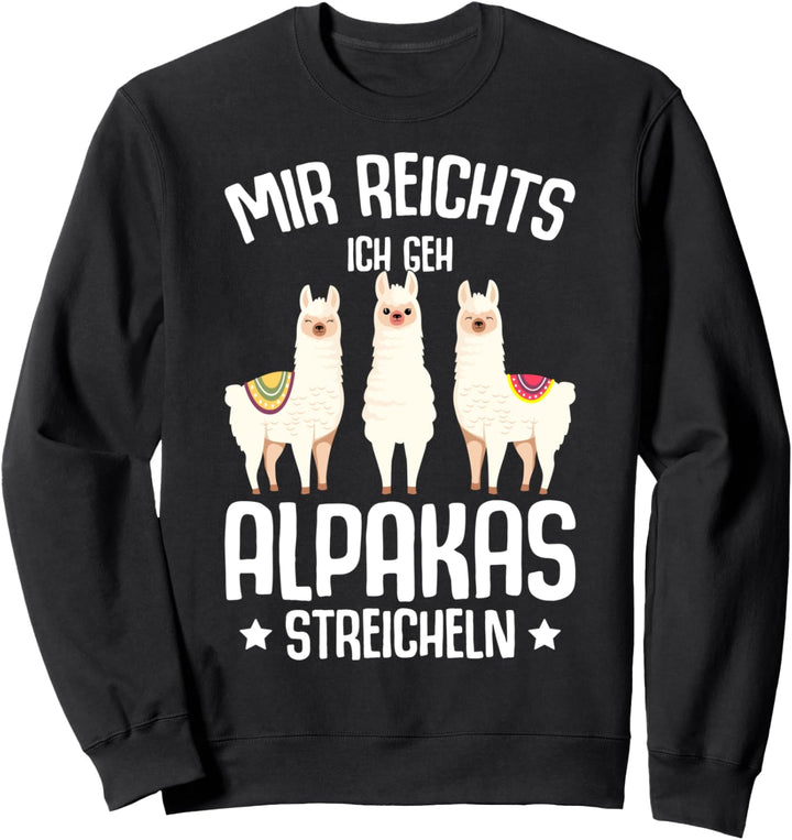 Alpaka Lama Kinder Mädchen Damen Alpakas Sweatshirt