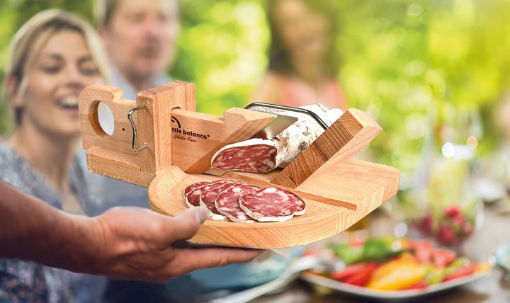 Little balance 8422 La Conviviale Wurstguillotine – 100% französische Herstellung – Edelstahlklinge