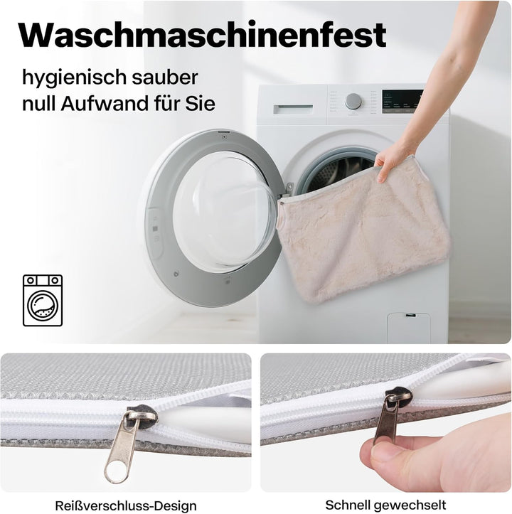 Pet Prime Katzen Fensterliege – 85mm Saugnäpfe & 20kg Tragkraft, Edelstahl-Gestell, 2 Abnehmbare Bez