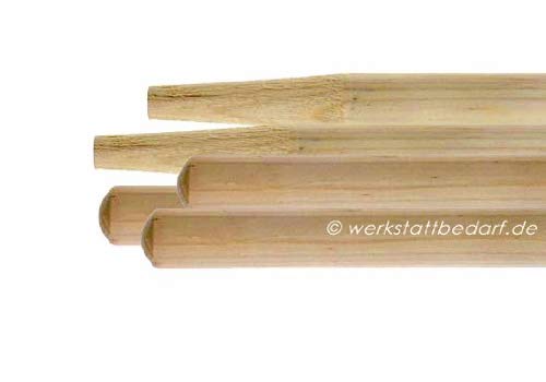 5X Besenstiele aus Kiefernholz superstabil 160cm Ø28mm, mit Konus