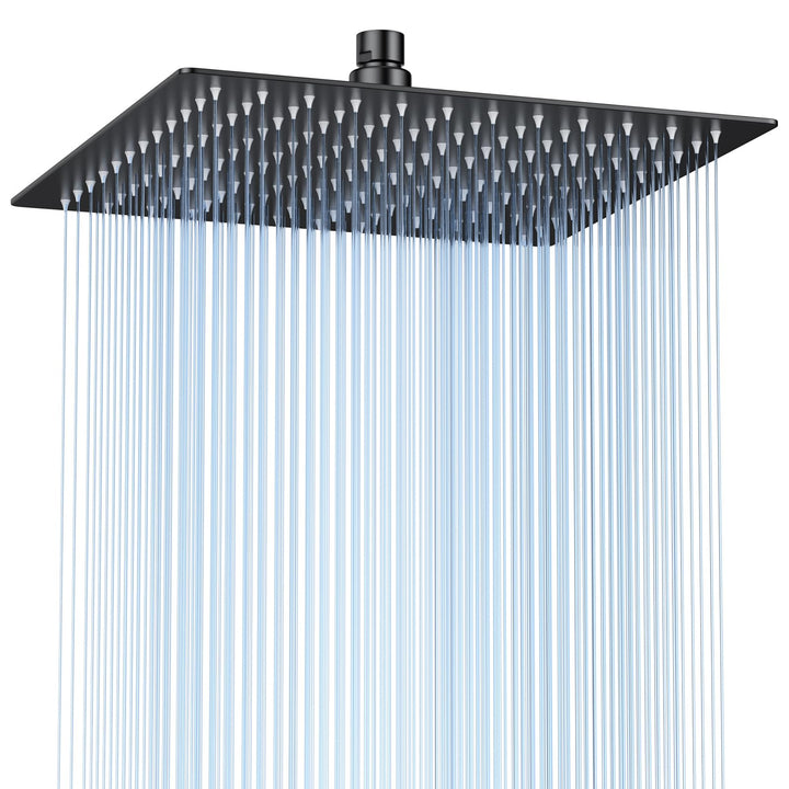 12 Zoll (30cm) Regendusche Duschkopf – Edelstahl, Hochdruck, Ultradünn, 360° Schwenkbar – Grosser Lu