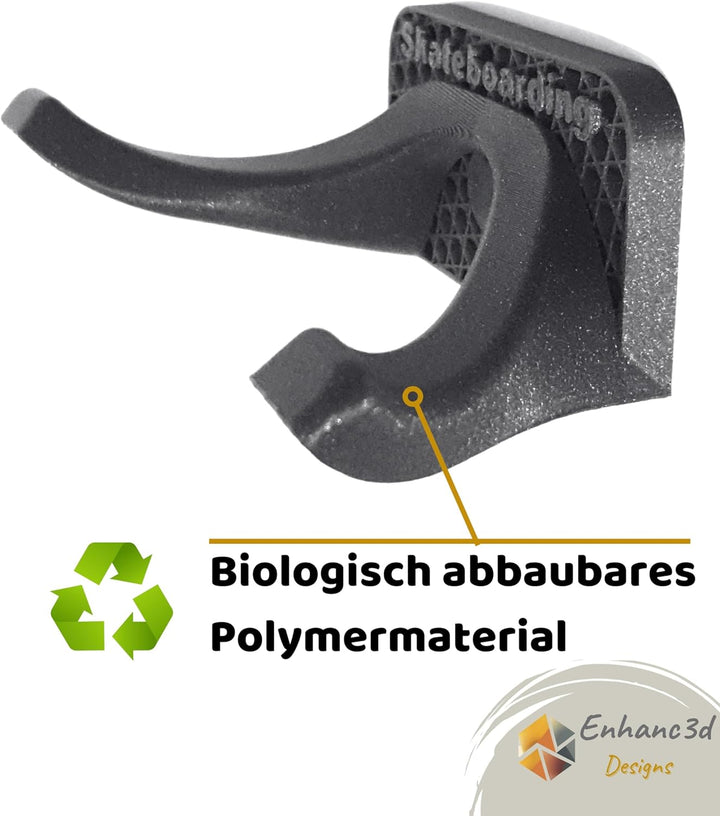 Skateboard Wandhalterung mit modernem Design, zum Aufhängen Ihres Skateboards, Surfskates oder Longb