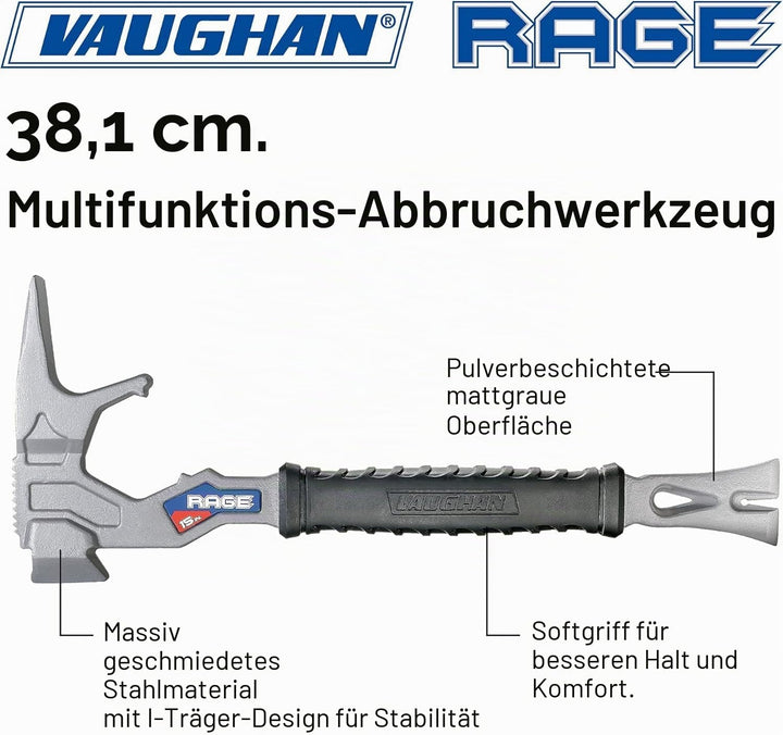 Vaughan - 38,1 cm Multifunktions-Abbruchwerkzeug, Handwerkzeuge, Stangen (050042) 15", 15"