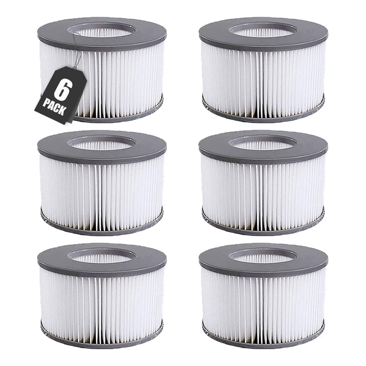KGC Ersatz Filterkartuschen für MSpa Filter, 6 Stück Ersatzfilter kompatibel mit Whirlpool MSpa Mode