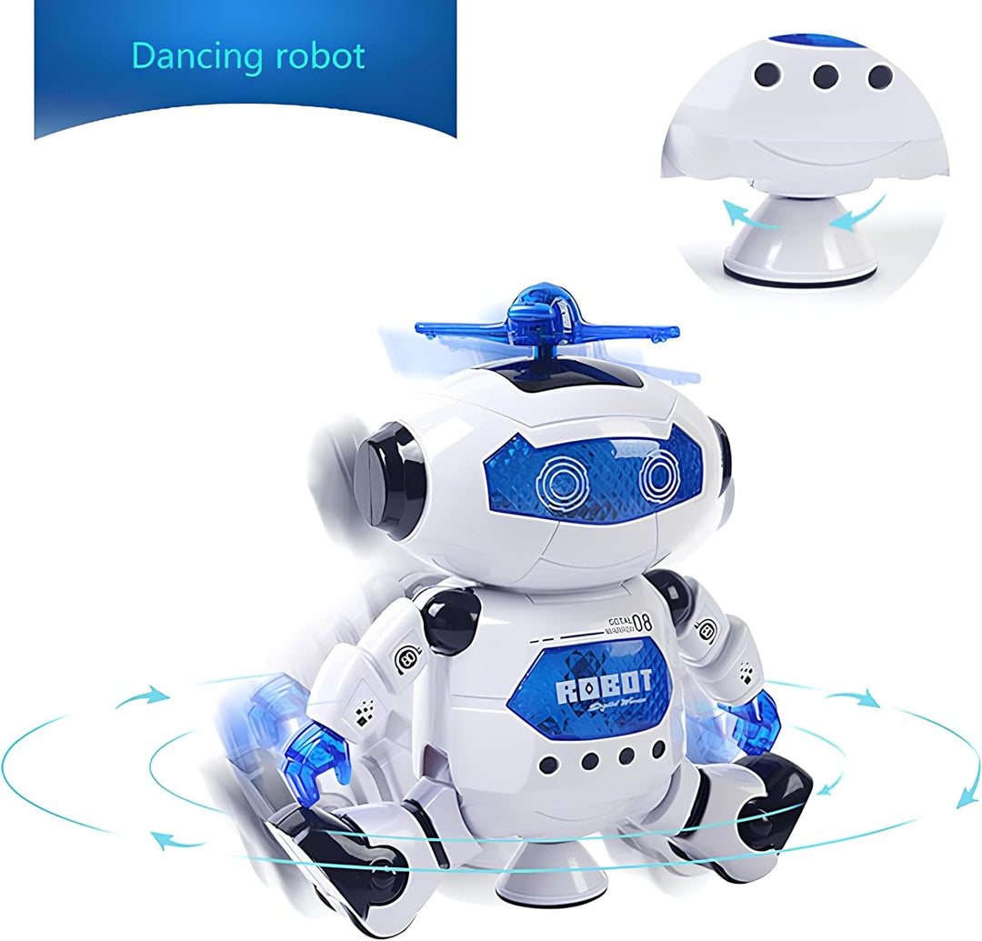 Spielzeugroboter mit Lichtern und Klängen, Tanz spielt und leuchtet Roboter, gehen mit Lichtern und