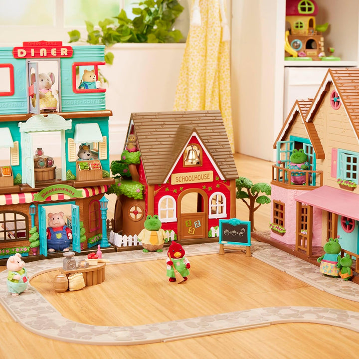 Li'l Woodzeez - Honeysuckle Airway - Spielflugzeug - Flughafen Spielset - Spielset für Kinder - Figu