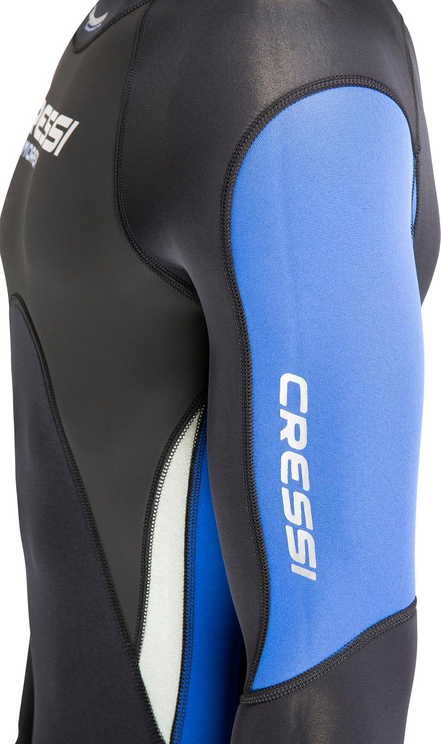 Cressi Morea Herren - Neoprenanzug 3mm für alle Wassersportarten XL/5 Schwarz/Blau/Silber, XL/5 Schw