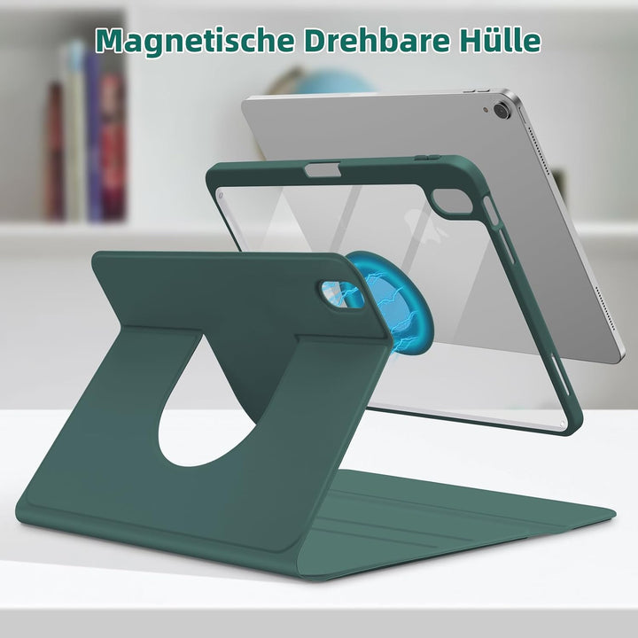 Bettdow für iPad 10.Generation 2022 Tastatur Hülle, Hoch-/Querformat Verwenden, QWERTZ Layout Abnehm