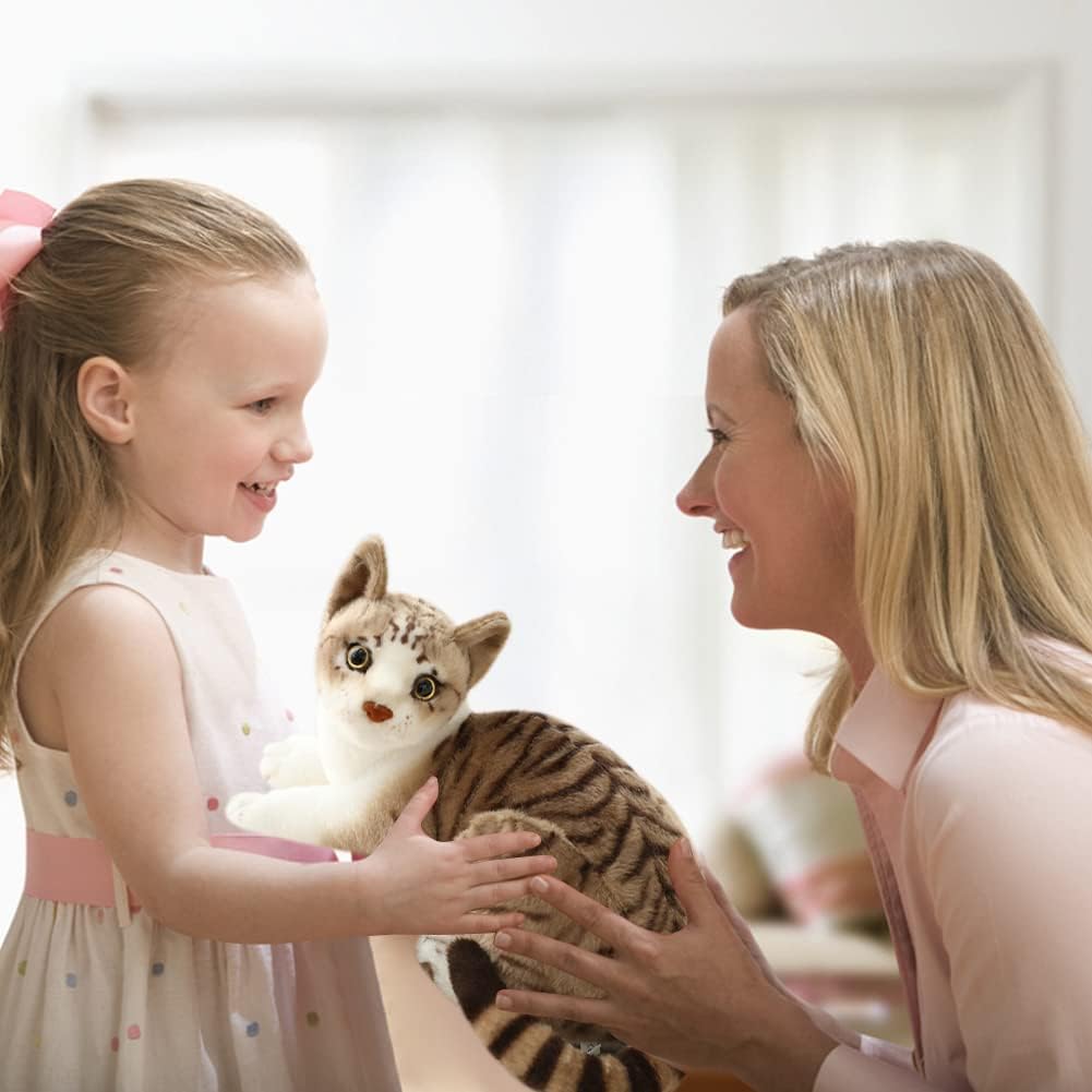 LICHENGTAI Simulation Schlafende Kätzchen Spielzeug, Lebensechte schlafende Katze Simulation Kätzche