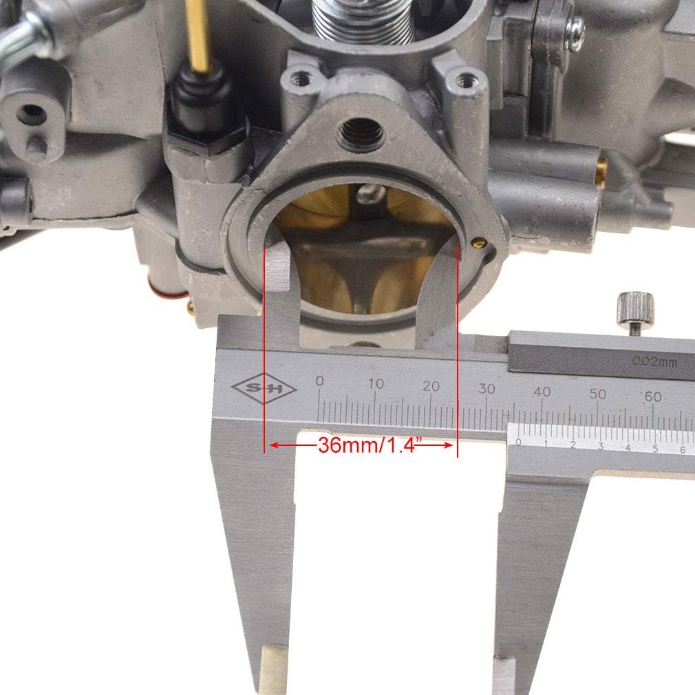 WOOSTAR PV36 Vergaser 36mm mit Handdrossel Ersatz für 1987-2004 Warrior 350 YFM350 BW350 1987-1998 B